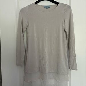 Joan Vass Tunic,light gray,size S